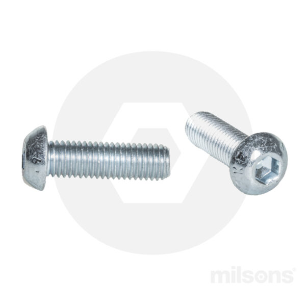 BUTTON HEAD SOCKET SCREW M6x40 ZINC