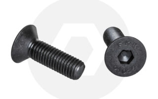Flat Head Socket Screw Black