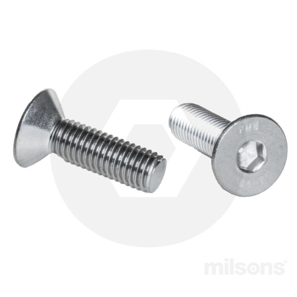 FLAT HEAD SOCKET SCREW SS316 M12x60