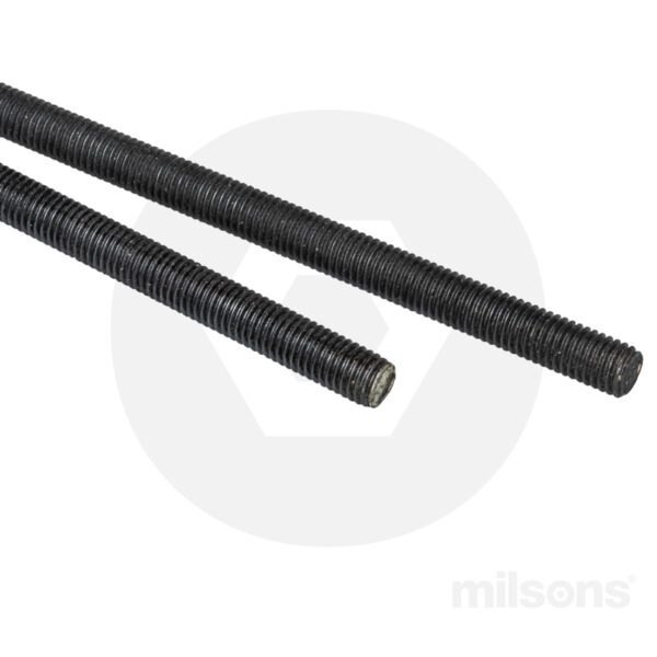 THREADED ROD CL8.8 M24x1m BLACK