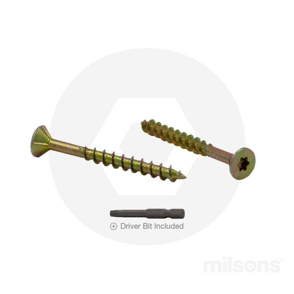 Surefast Screw Yellow Zinc