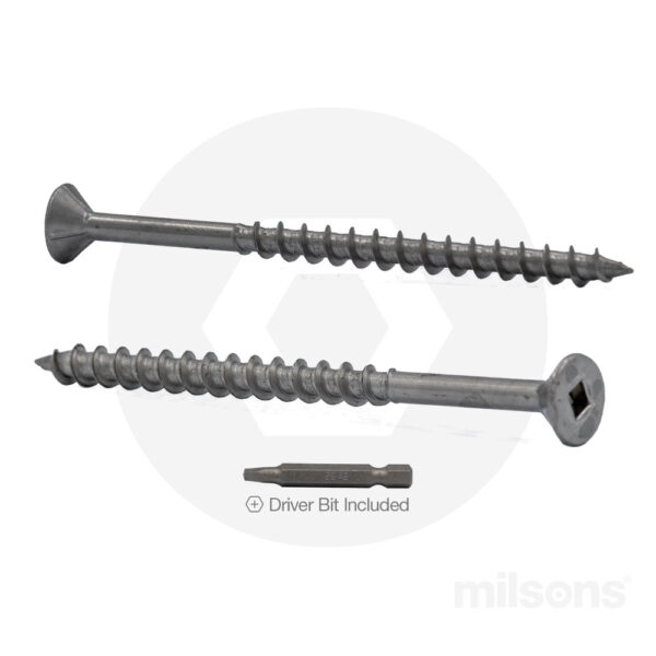 Surefast Countersunk Square Drive SS 304