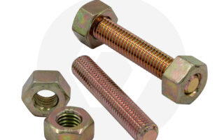 L7 STUD/NUTS UN8 1-1/2x320 YELLOW ZINC