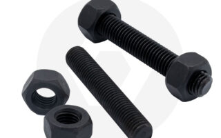 L7 STUD/NUTS UNC 1/2x65 BLACK