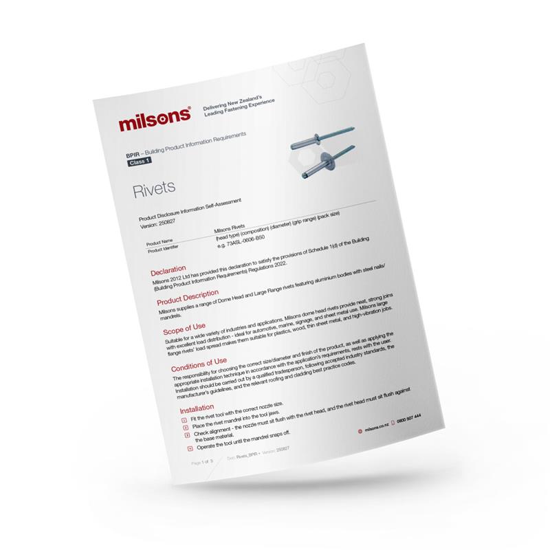 Rivets BPIR Document