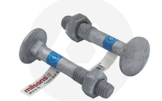 Coach Bolt & Nut Galvinised Individually Barcoded Product