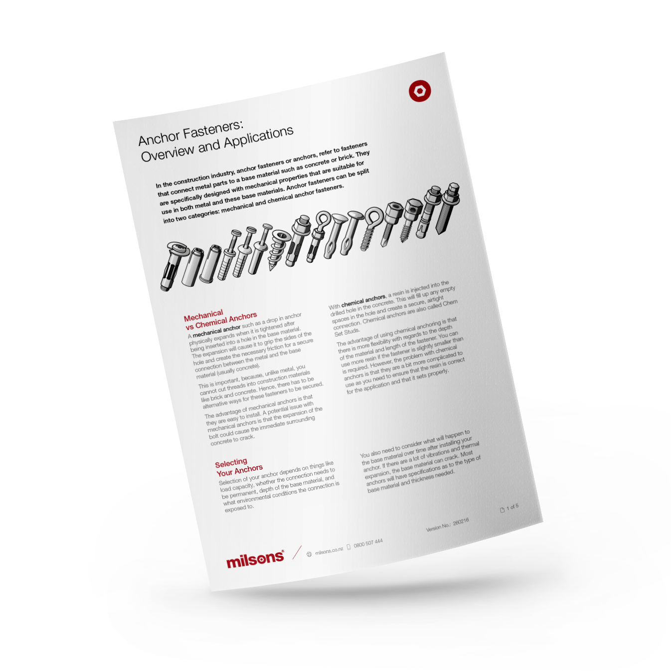 Anchor Fasteners Overview and Applications
