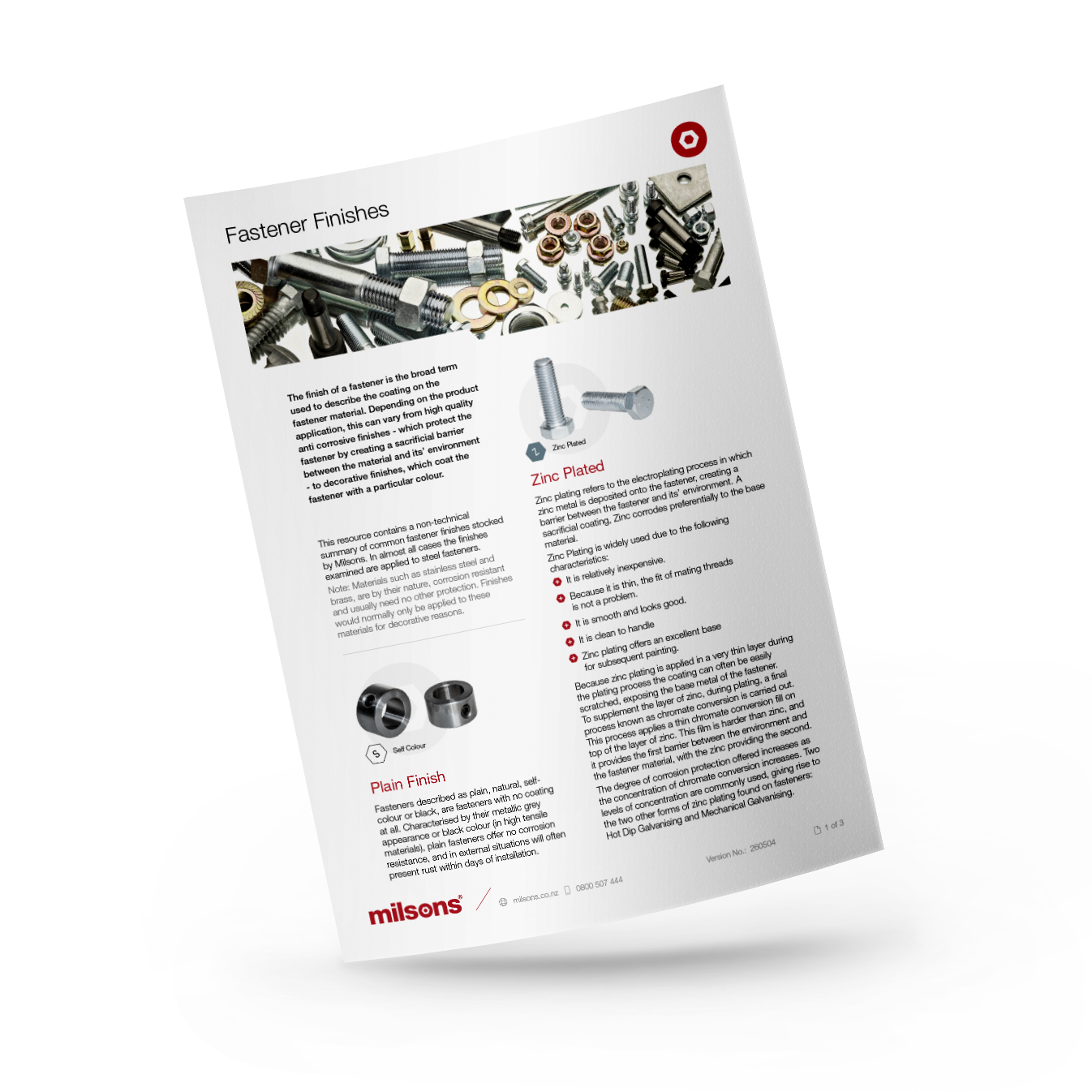 Fastener Finishes
